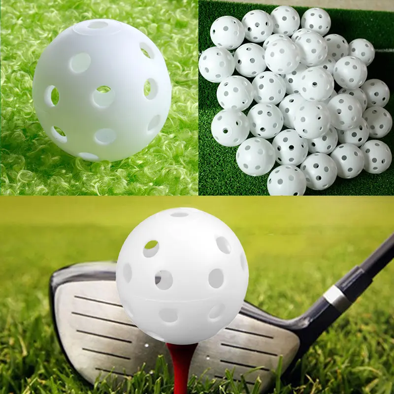 1 Pcs Nice  White Plastic PP Elastic Golf Practice Training Balls Training