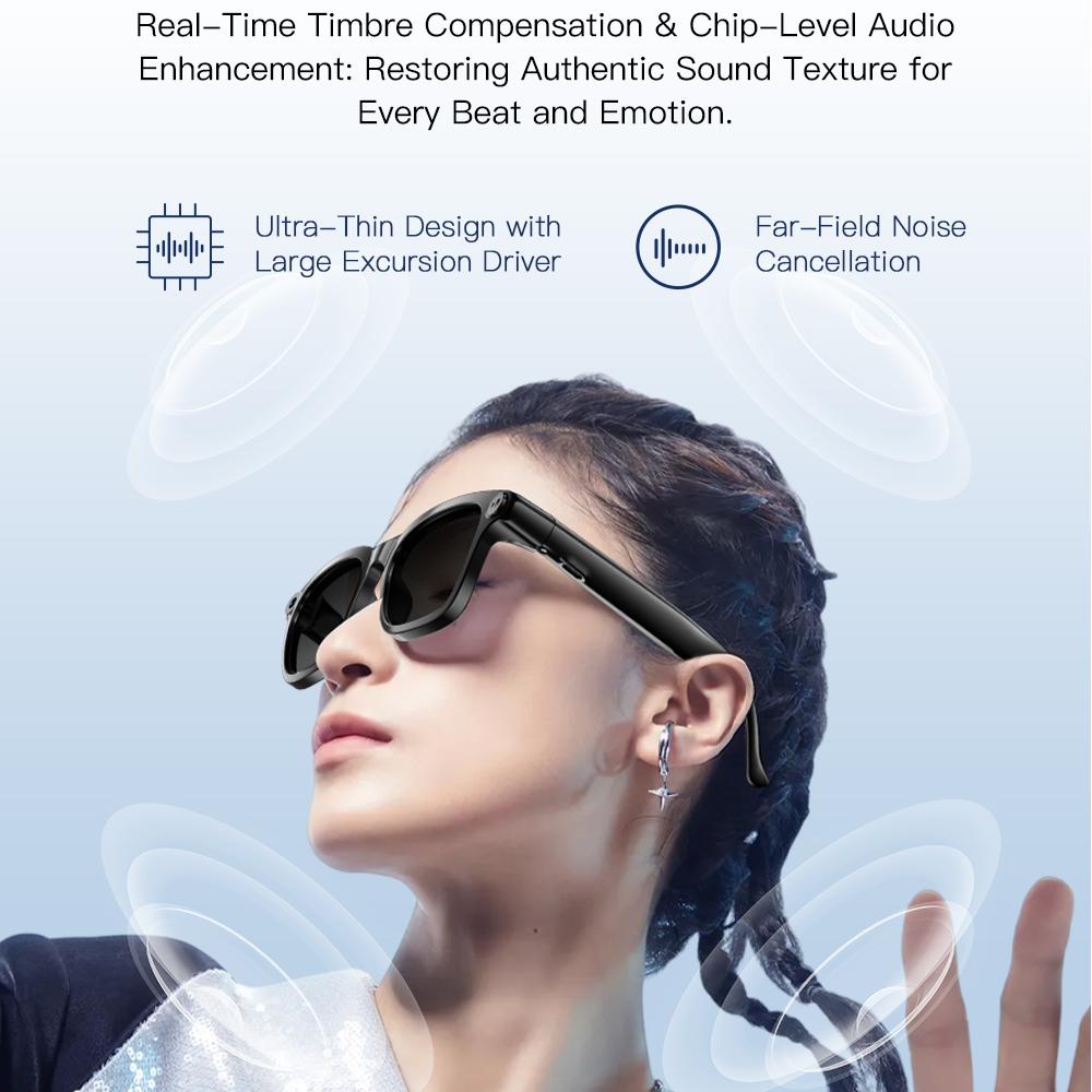 New 800W Smart Video Glasses with Camera 1080P HD video recording 4K resolution Photochromic lenses AI translation Voice assista - Image 5