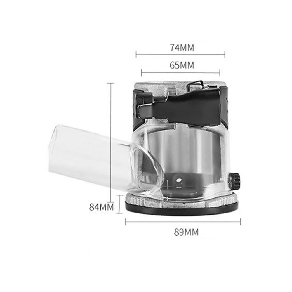 Transparent Wood Trimmer Router Base Dust Cover for Laminate Edging ...