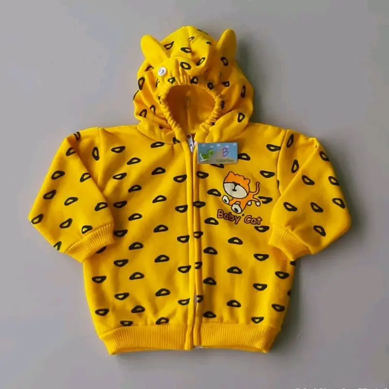 Jaket Bayi Lucu - Jaket Motif Cat - Jaket Bayi Estimasi Usia 3 - 12 bulan 2