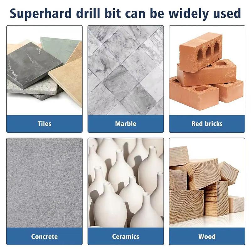Product Introduction of Crooked Eccentric Drill Bit Stone Ceramic Brick Glass Opener Hexagonal Hole Handle V6J6 32
