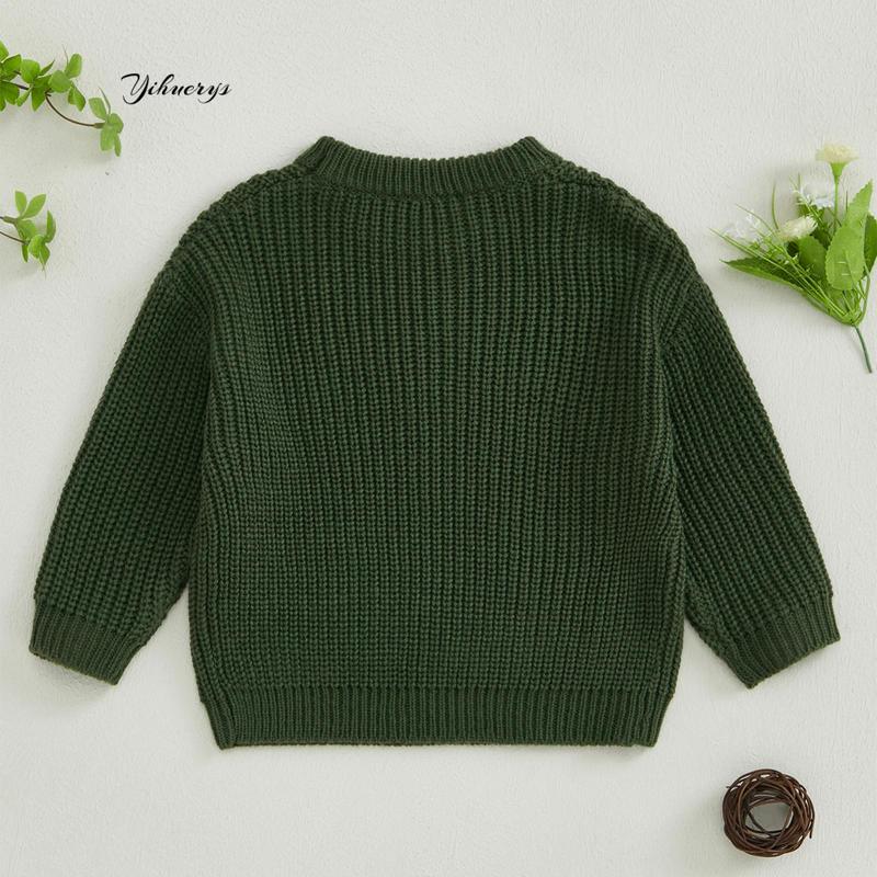 Product Introduction of Newborn Girl Sweater Casual Bow Embroidery Warm Knitted Long Sleeves Pullover Infant Knitwear for Toddler 40