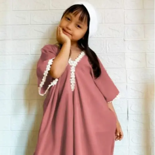 baju kaftan anak perempuan  terbaru/gamis kaftan anak cewek 2