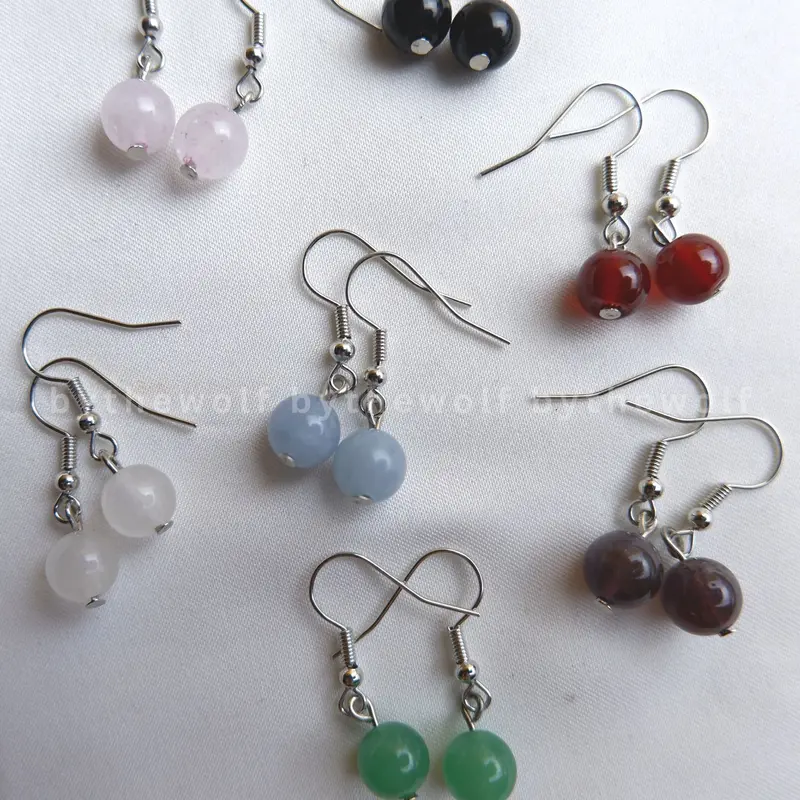 Crystal Beads Earrings - Anting Kristal Batu Alam 0