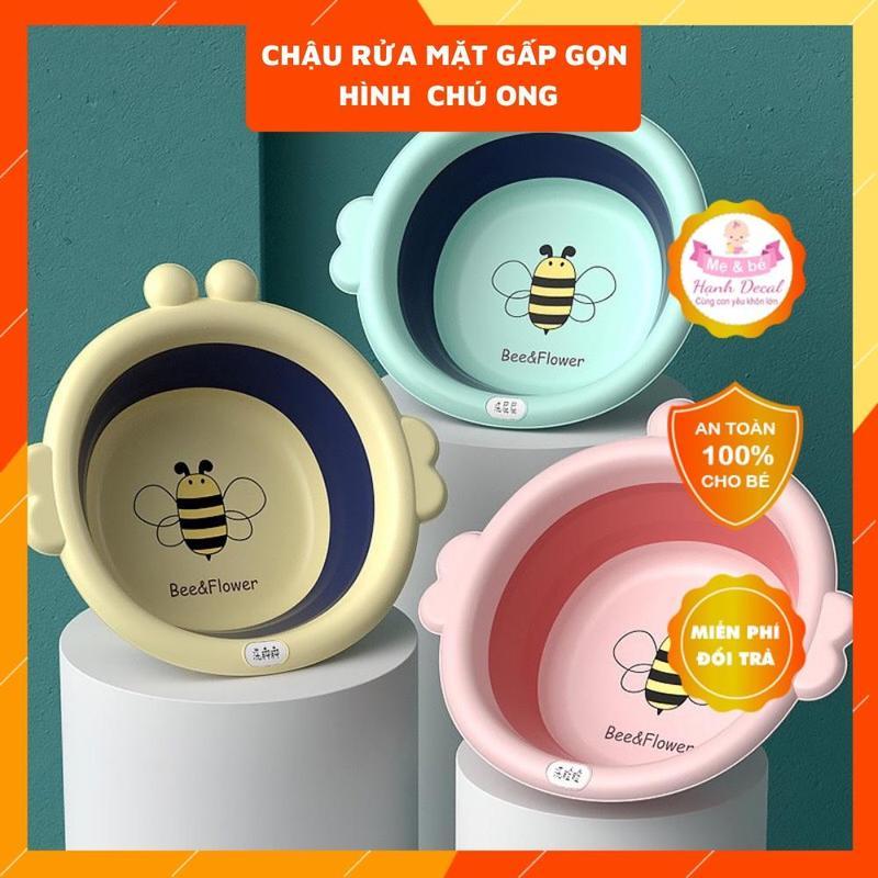 Chậu rửa mặt gấp gọn cho bé - Chậu rửa mặt gấp gọn Chú Ong 8