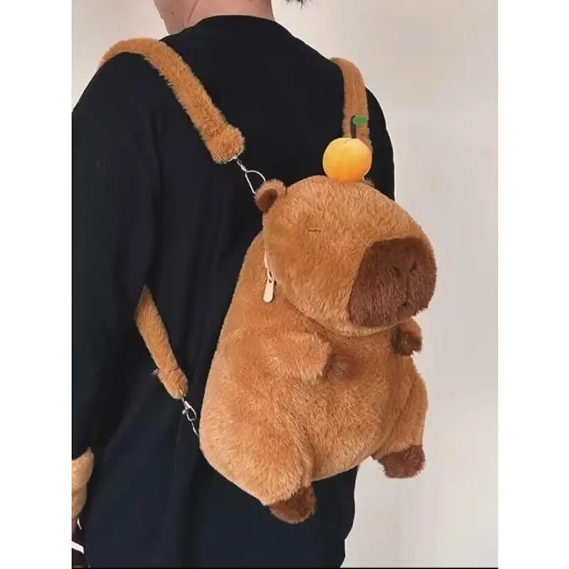 Ba Lô Capybara, Thiết Kế Dễ Thương, Dành Cho Nam Và Nữ Backpack Đeo Vai 3