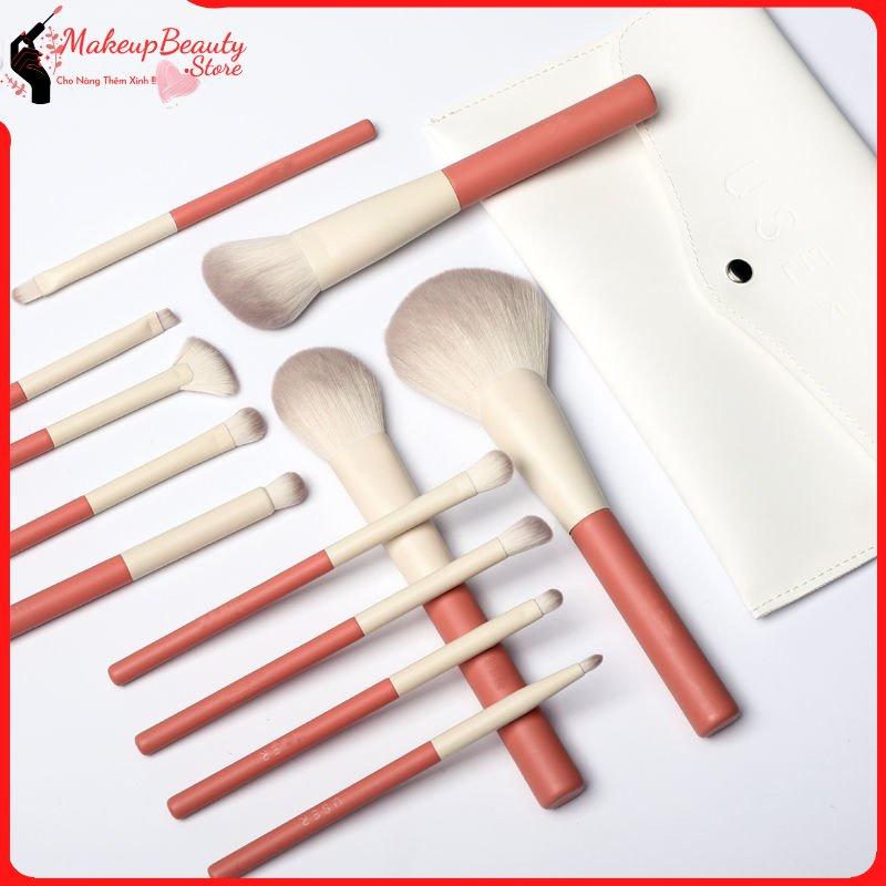 Bộ cọ trang điểm 12 món, cọ trang điểm makeup cá nhân chuyên nghiệp màu hồng A32 MS 846 [ MakeupBeauty_Store ] 4
