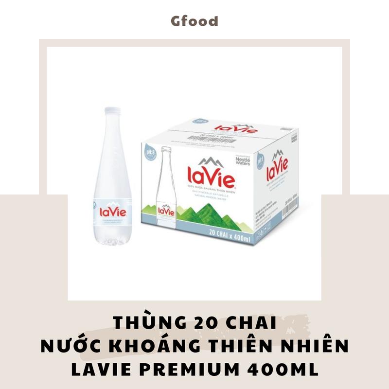 [THÙNG 20 CHAI] LaVie Premium Nước Khoáng Thiên Nhiên 400ml