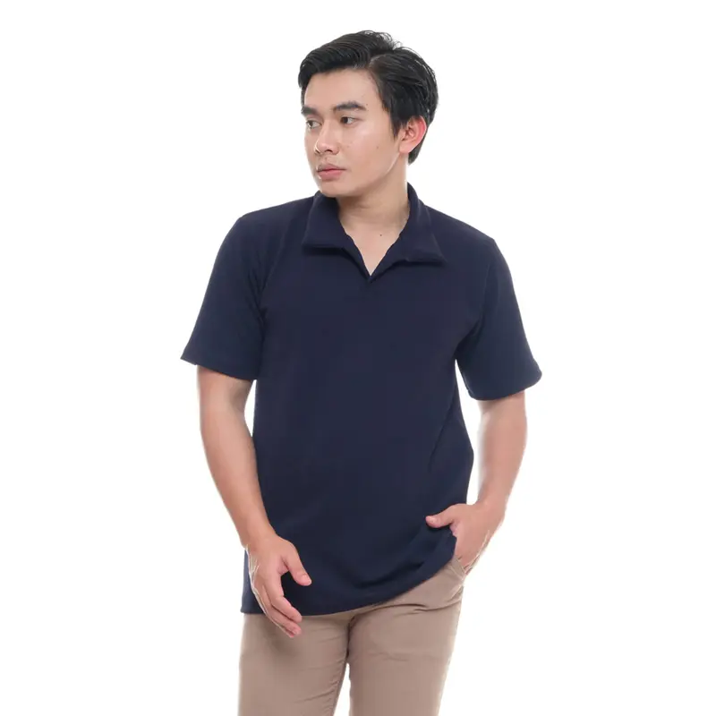 Kaos Polo shirt pria cutting slimfit sunkist knit Likegoods 5