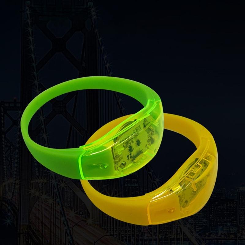 Ker Light Up Wristband Colorful LED Glow Bracelet Flashing Sports Wristband for Concerts Sports Christmas Kid Birthday Party 2