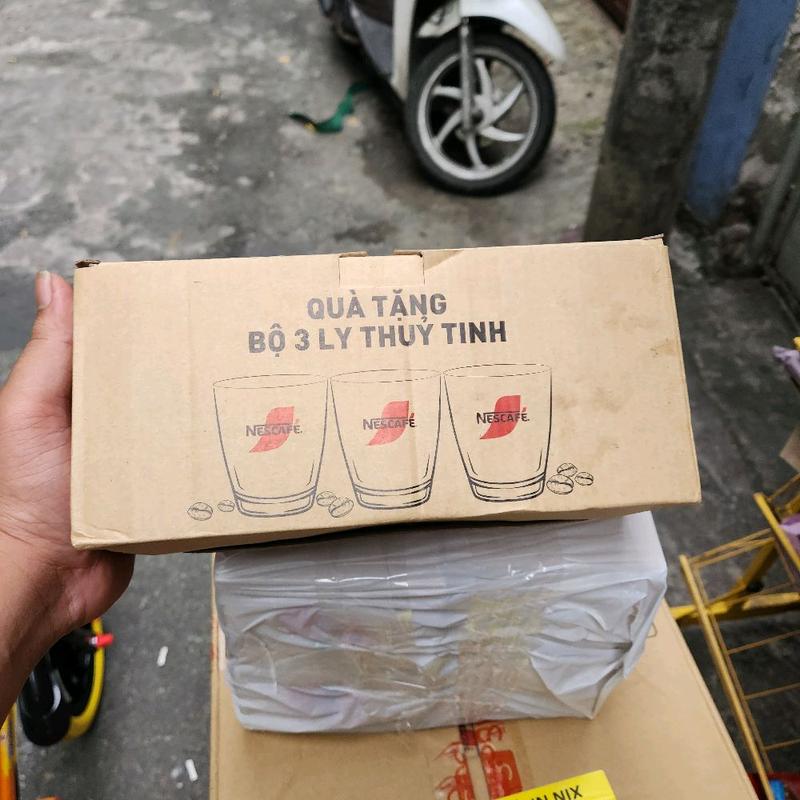 Bộ 3 ly thủy tinh Nes Cafe 1