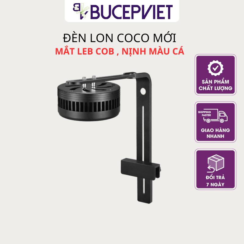 Đèn Bể Cá Tròn COCO - Công Suất Tối Đa 100w, mắt led COB màu tự nhiên, nịnh màu cá, tạo hiếu ứng sóng nước