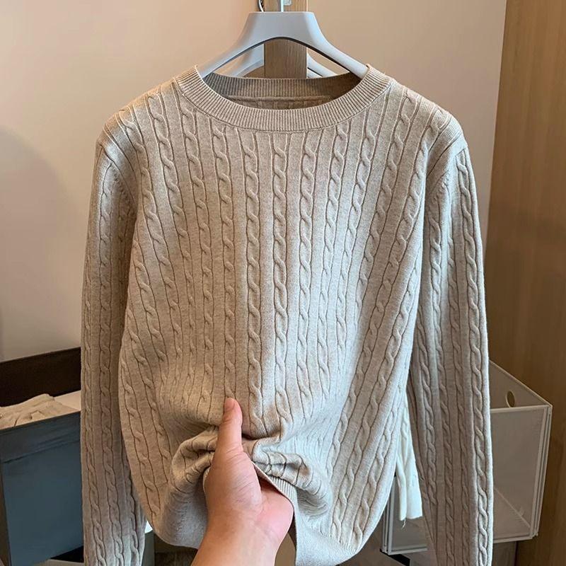 Product Introduction of Sweater Women's All-Match Loose Outer Wear Sweater Top 9