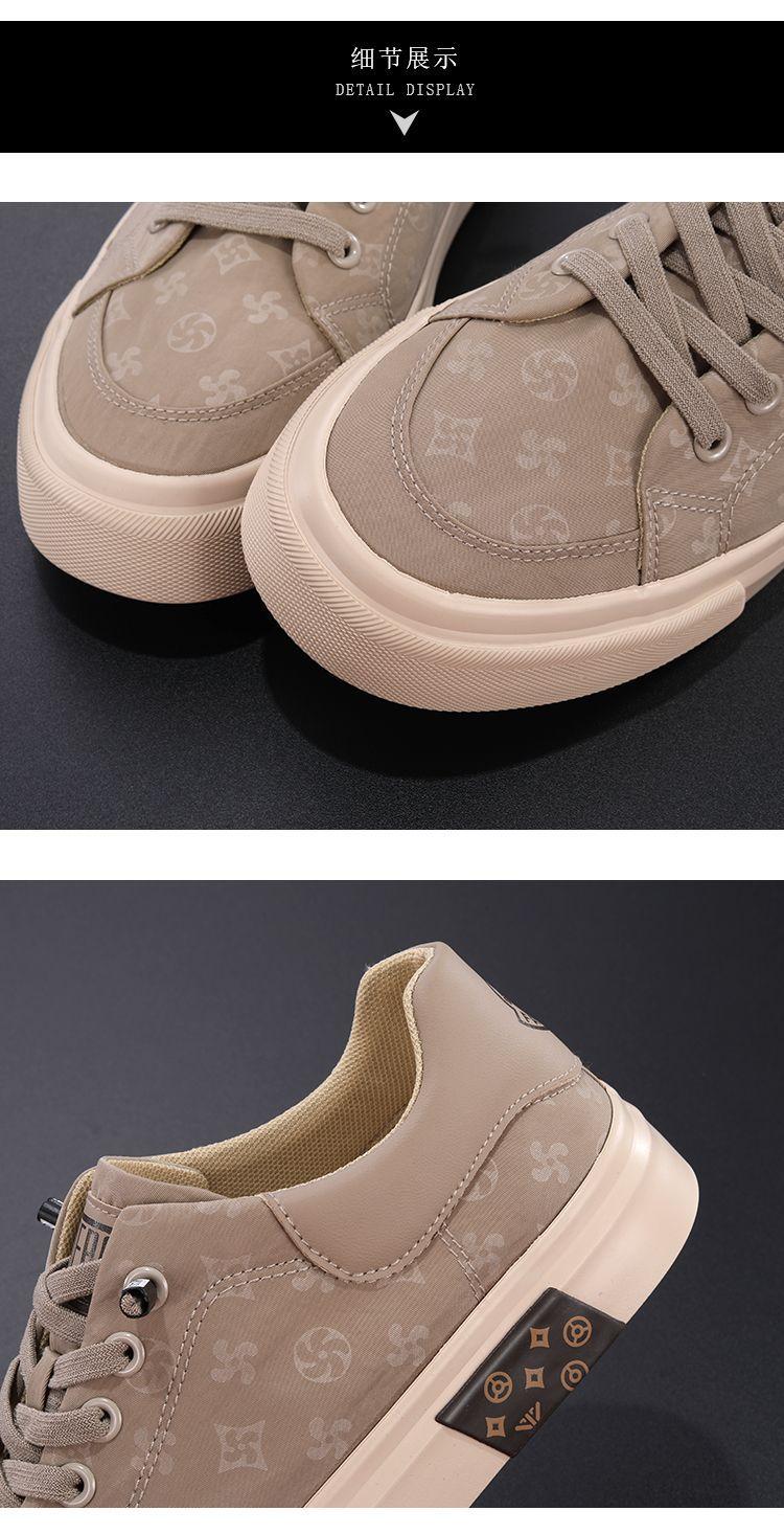 Product Introduction of Spring Breathable Men's Cloth Shoes 2024 New Lazy Breathable Casual Shoes Fashion Versatile Youth Trend Canvas Sneakers Parent 28