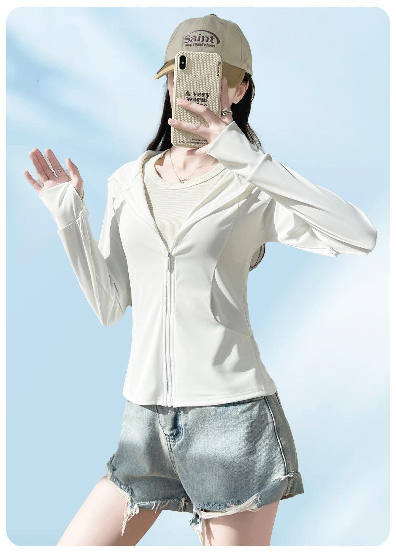 Product Introduction of Outdoor Ice Silk Sun Protection Clothing with Pocket, New UV-Proof Sunshade Light Sun-Protective Clothing, Outdoor Sports Thin Section Hooded Jacket 22