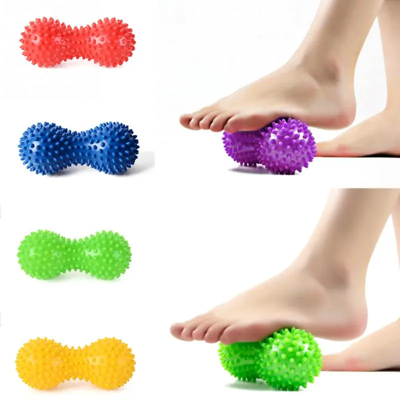 Peanut Massage Ball Spiky Trigger Point Relief Muscle Pain Stress Peanut Ball Therapy Health Care Gym Muscle Relex Apparatus Body Care Comfort