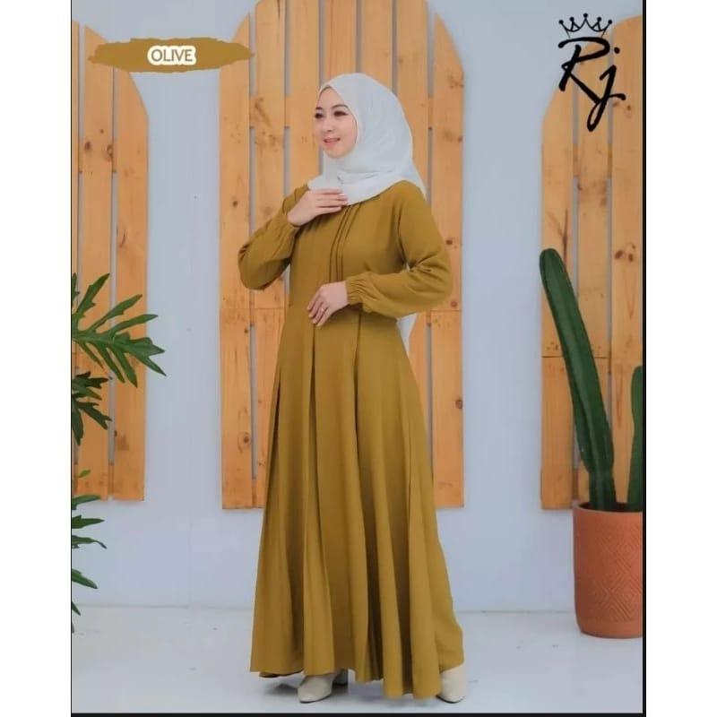 gamis jihan cringkle airflow dress busui terbaru 5