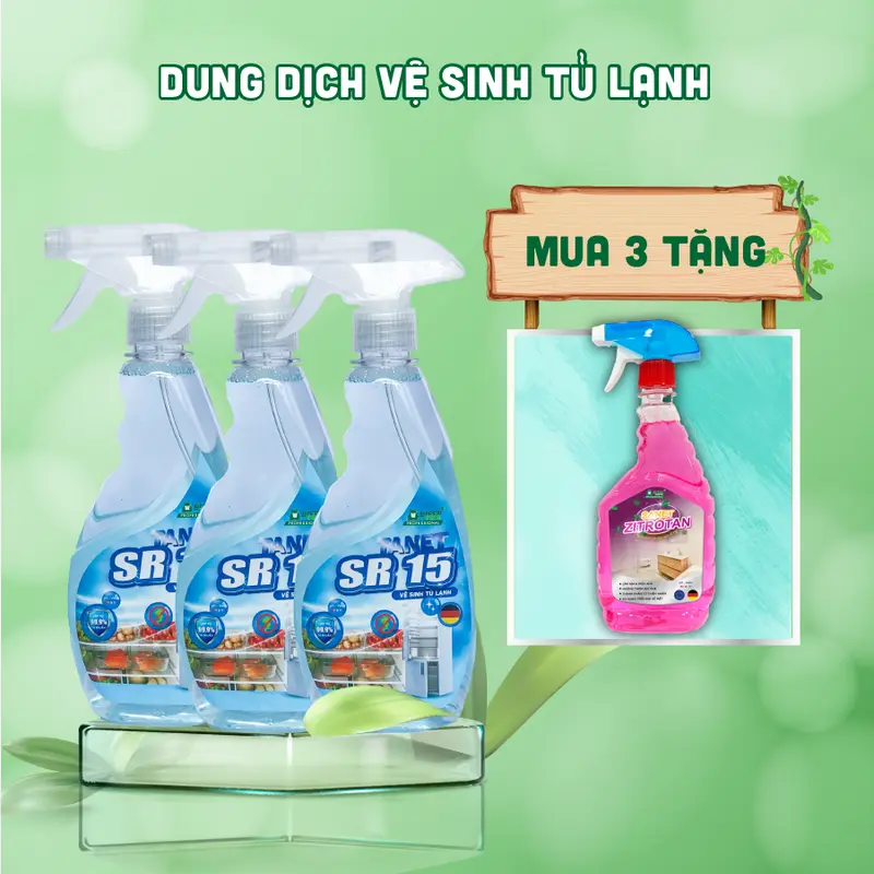 Chất lỏng làm sạch tủ lạnh, sr15, 500ml, nuoc lausan, bình Xịt tủ lạnh, mua một món quà 5