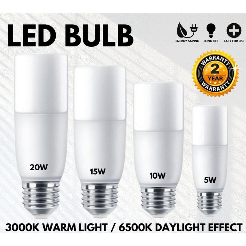 Bóng đèn LED hình trụ 5W 10W 15W 20W Đui đèn E27 Đèn LED trắng 220V Thích hợp để Đồ Trang Trí nhà cửa Đèn chùm Đèn nến