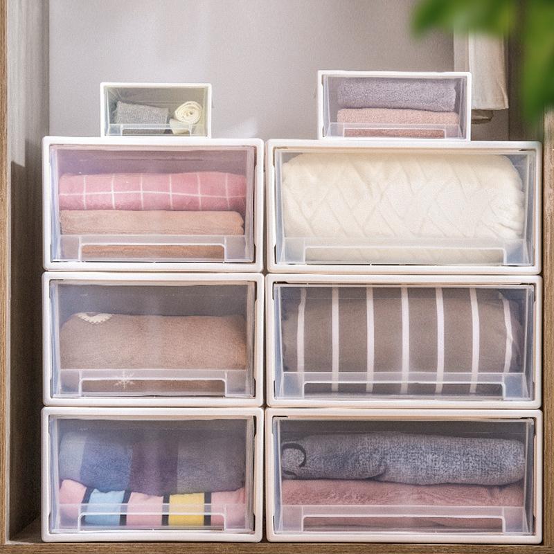Product Introduction of Thickened Drawer Style Wardrobe Storage Box Plastic Storage Cabinet Clothes Storage Box Toy Underwear Storage Box Shoe Box Kitchen Organiser Bath Lightweight 21