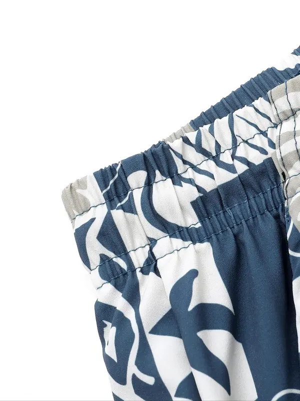 Men's All Over Print Drawstring Waist Shorts, Casual Comfy Breathable Shorts for Summer, Men's Bottoms for Daily Wear 3
