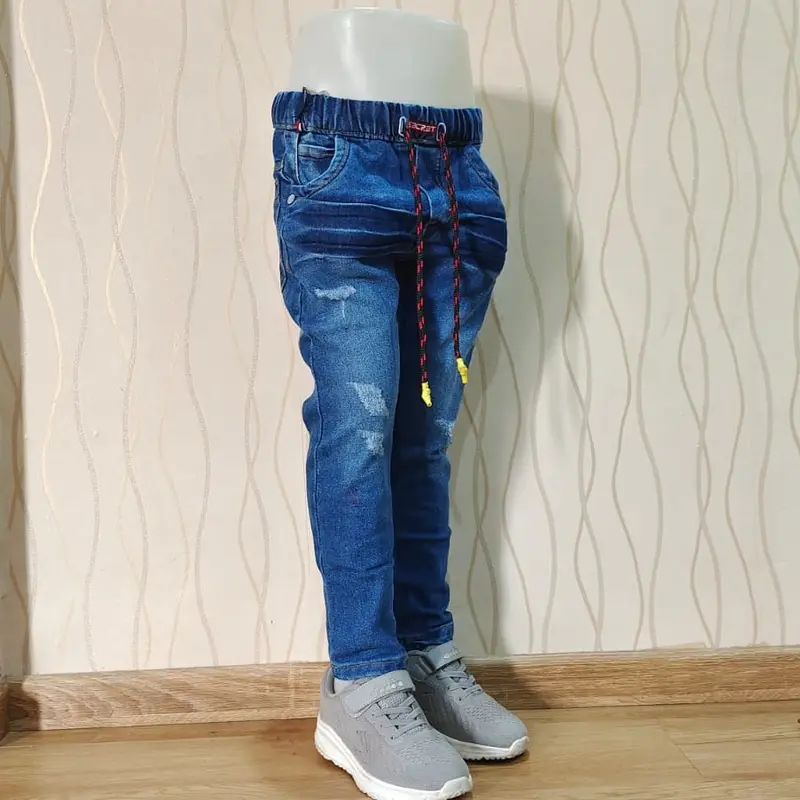 Celana Panjang Anak Laki-laki Usia 4 - 12 Tahun Bahan Jeans Stretch / Melar Model Sobek DISTRO Gaul kekinian motif Fashion /leTackling 2