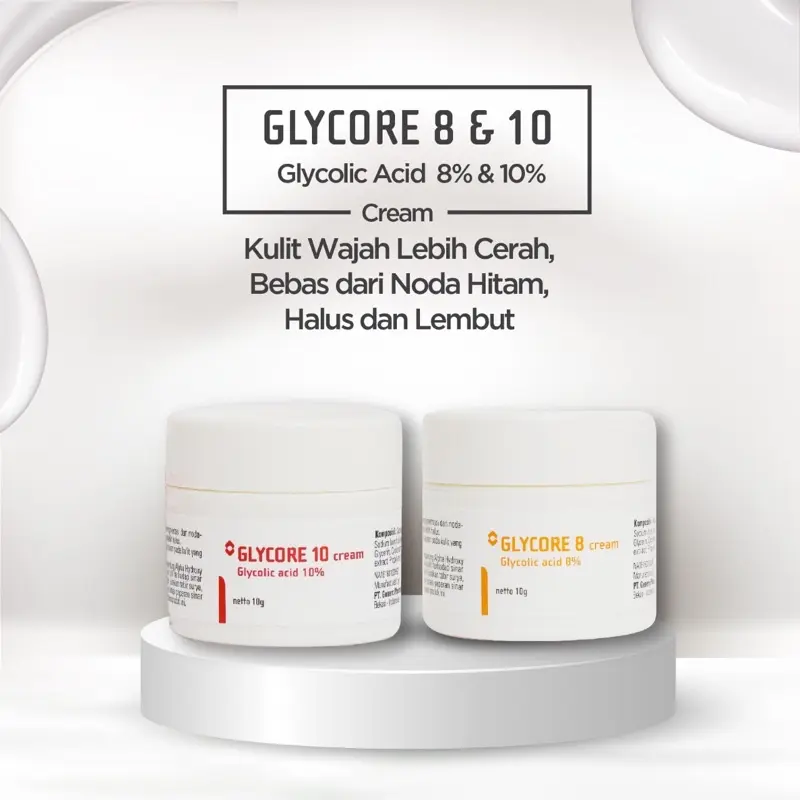 DERMA XP GLYCORE CREAM MALAM, CREAM PENCERAH WAJAH, CREAM SAMARKAN NODA, CREAM PEMUTIH WAJAH, GLYCORE 10, GLYCORE 8 5