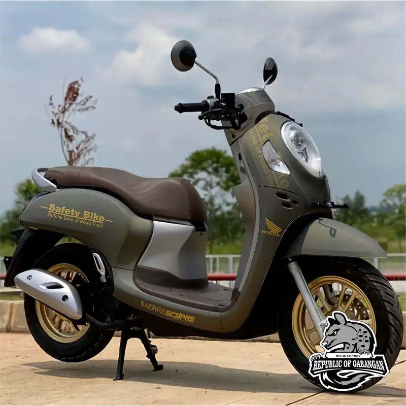decal honda scoopy all scoopy full body costum sticker safety bike free design motor motorcycle 2
