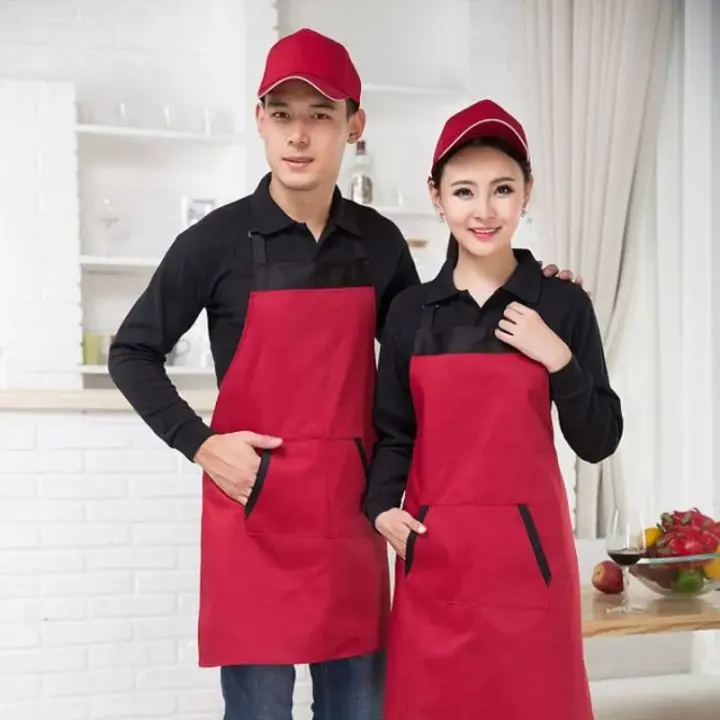 APRON KOMBINASI WARNA TALI / CELEMEK MASAK 3