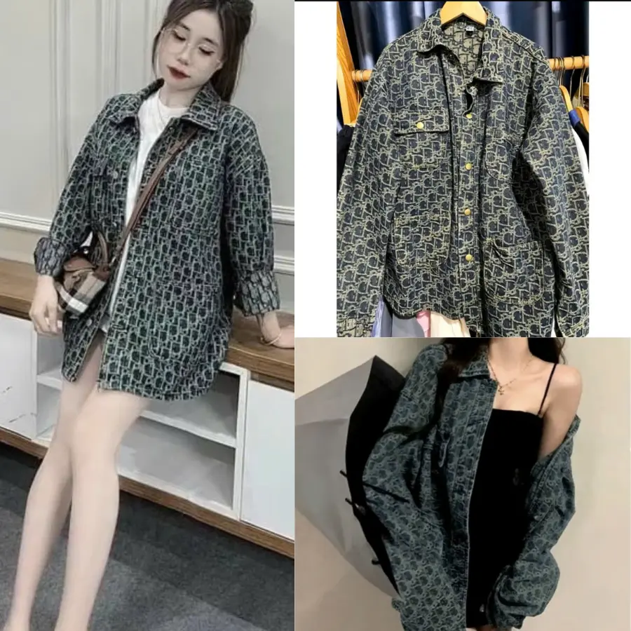 Áo khoác bò dài tay chất dày dặn thời trang trẻ trung form đẹp thiết kế 4 túi