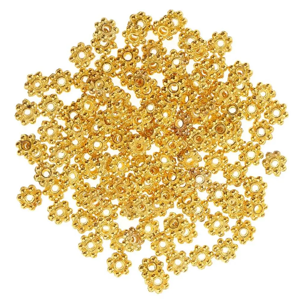 100pcs Wholesale 1 Small Snowflake Spacer Beads