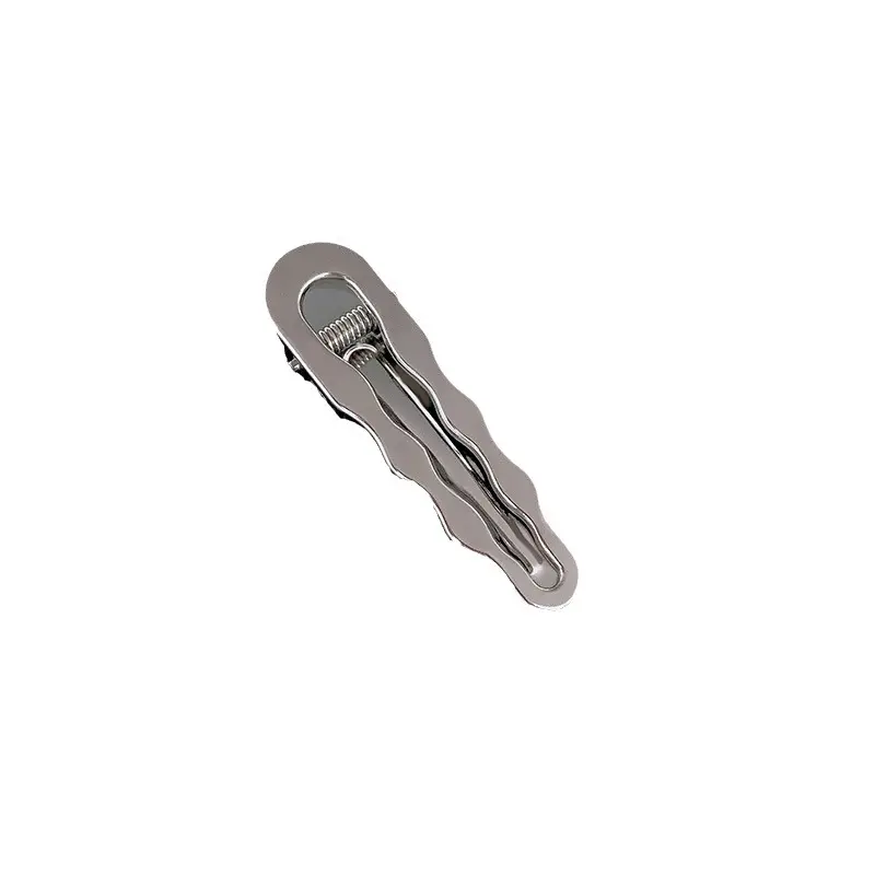 Kẹp Tóc Răng Cưa Rỗng Kim Loại, Màu Bạc Kẹp Bên, Kẹp Bang, Dành Cho Nữ, Thích Hợp Cho Trán Và Tóc Con, Kẹp Mỏ Vịt, Kẹp Tóc Ngôi Phụ, cài tóc Women kẹp  tóc  vô  tri kẹp  mỏ  vịt  tóc  mái kẹp  tóc  bạc kẹp  tóc  quang  hùng  masterd kẹp  trai  đặc