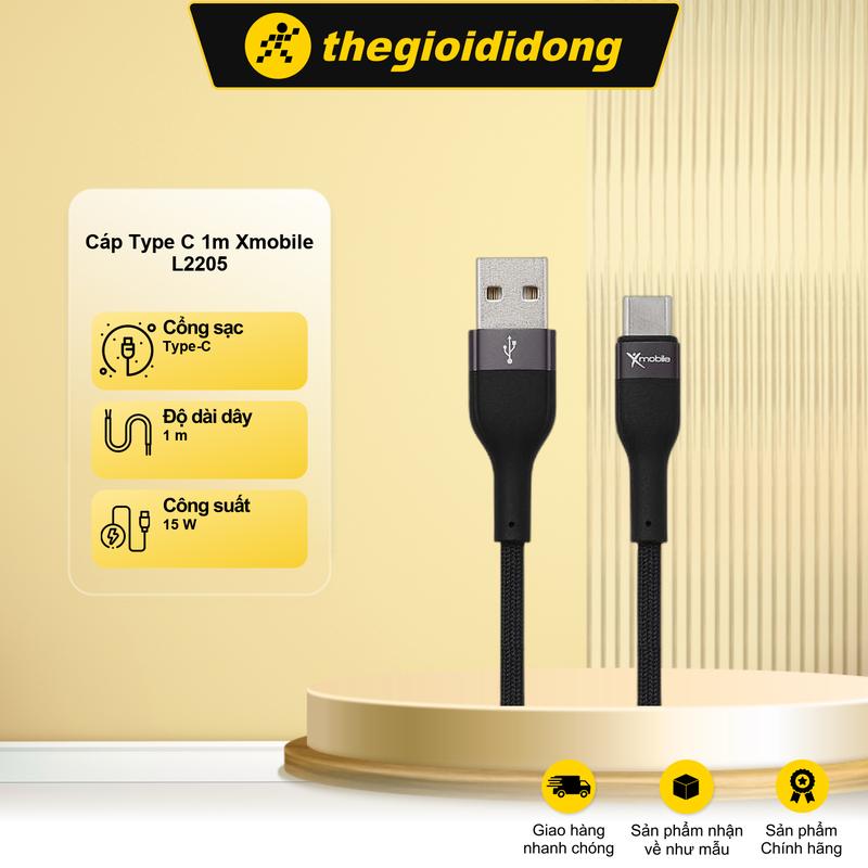 Cáp Type C 1m Xmobile L2205