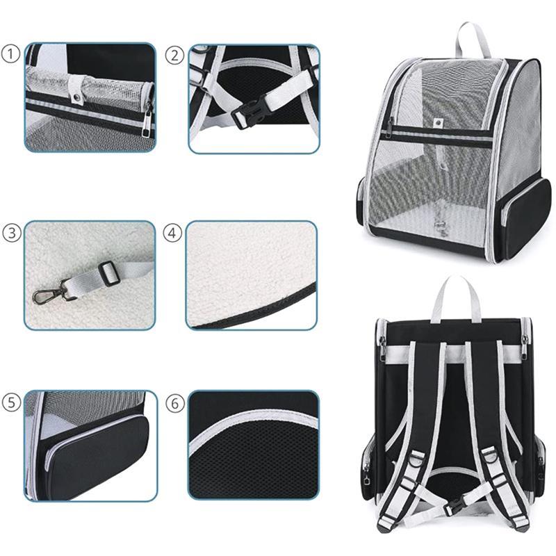 Product Introduction of Breathable Foldable Pet Backpack, Portable Pet Carrier Bag, Pet Travel Bag for Small Dogs & Cats, Pet Supplies for Outdoor Camping 13