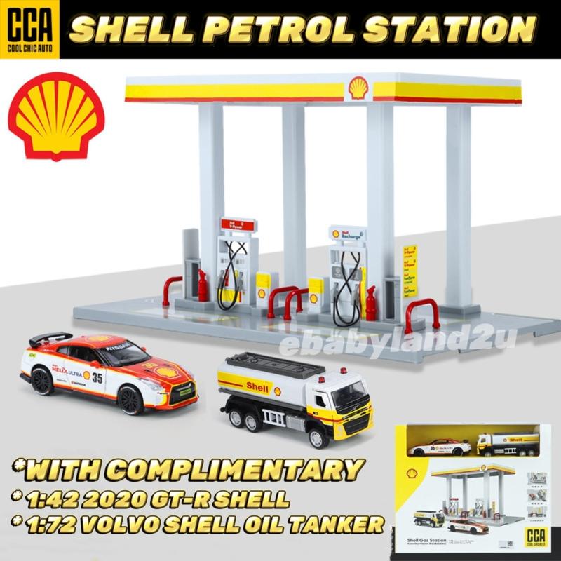 Shell Petrol Station Diecast Car Collection Diorama - TikTok Shop Malaysia