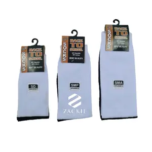 6 Pasang - Kaos Kaki Hitam Putih (SD/SMP/SMA) Kaos Kaki Sekolah Anak Perempuan dan Laki-Laki