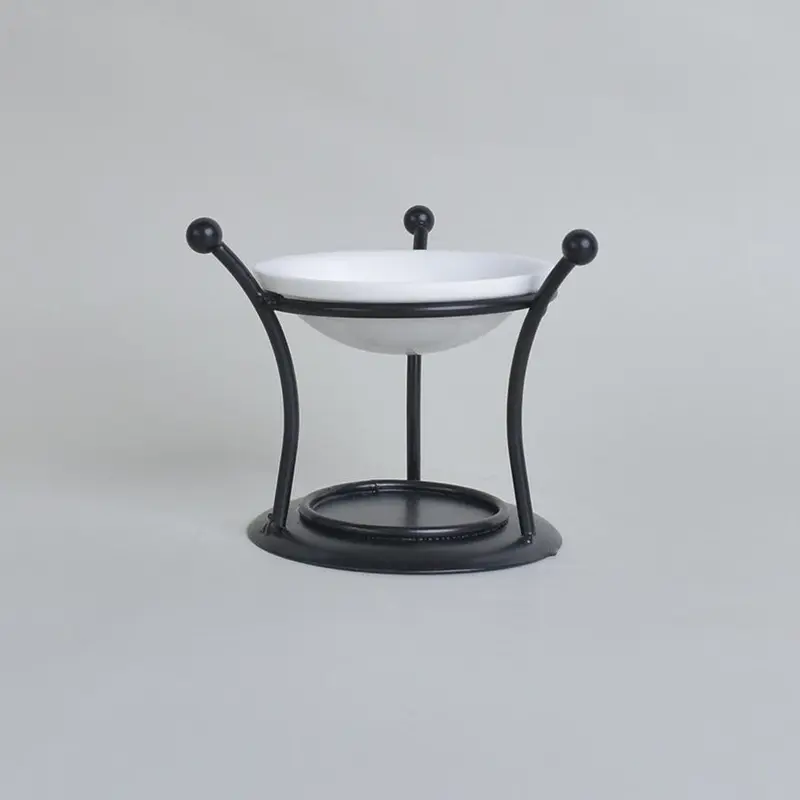 Candle Holder, 1pc Essential Oil Burner, Ceramic Tea Light Wax Candle Burner, Aroma Diffuser for Home Decor, Desktop Ornament 3