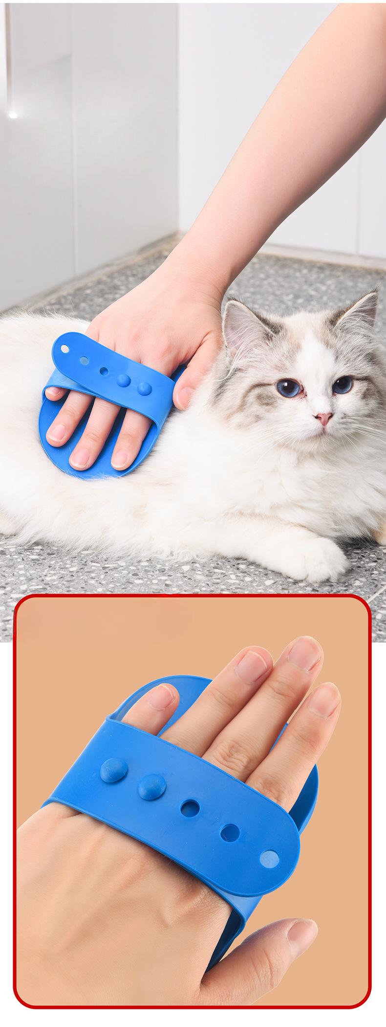 Product Introduction of Pet Bath Silicone Comb Soft Rubber Dog Cat Brush Massage Comb Hair Remover Pet Supplies Dog Beauty Wash Cleaning Equipment 4