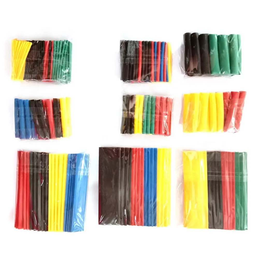 Insulated Heat Tube Professional Grade Heat Shrink Tubing Set 164 Polyolefin Tubes for Effective Insulation and Shrinkage
