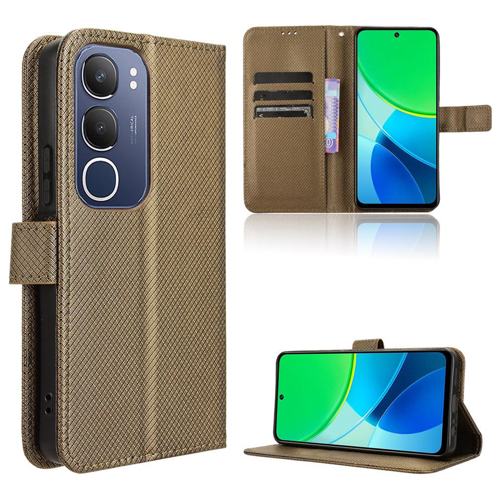เคสฝาพับ, สำหรับ Vivo Y19S 4G, สไตล์กระเป๋าสตางค์, ทำจากหนัง PU, ฝาหลัง, เหมาะสำหรับโทรศัพท์ Vivo Y1