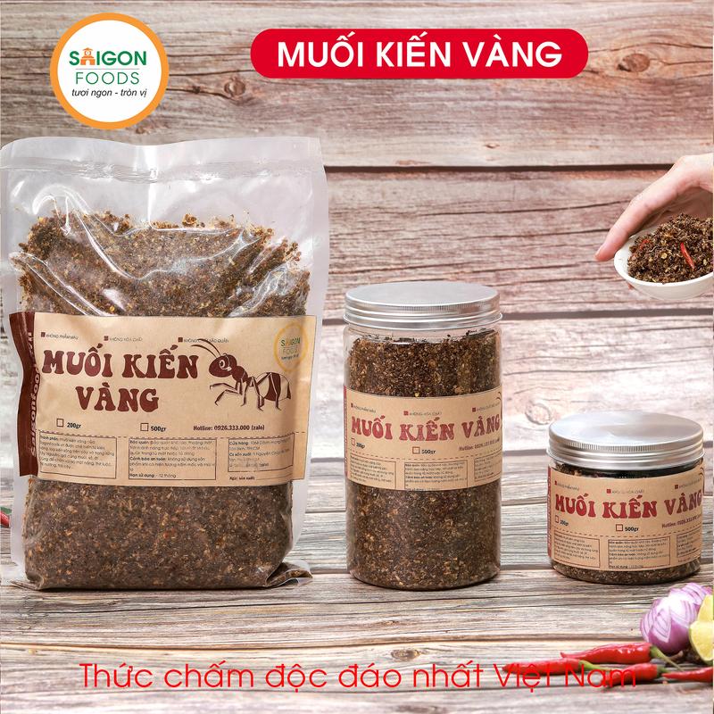  Muối Kiến Vàng chấm thịt nướng thịt luộc Hũ 200g - 500gr -1kg Cay Gia Vị 