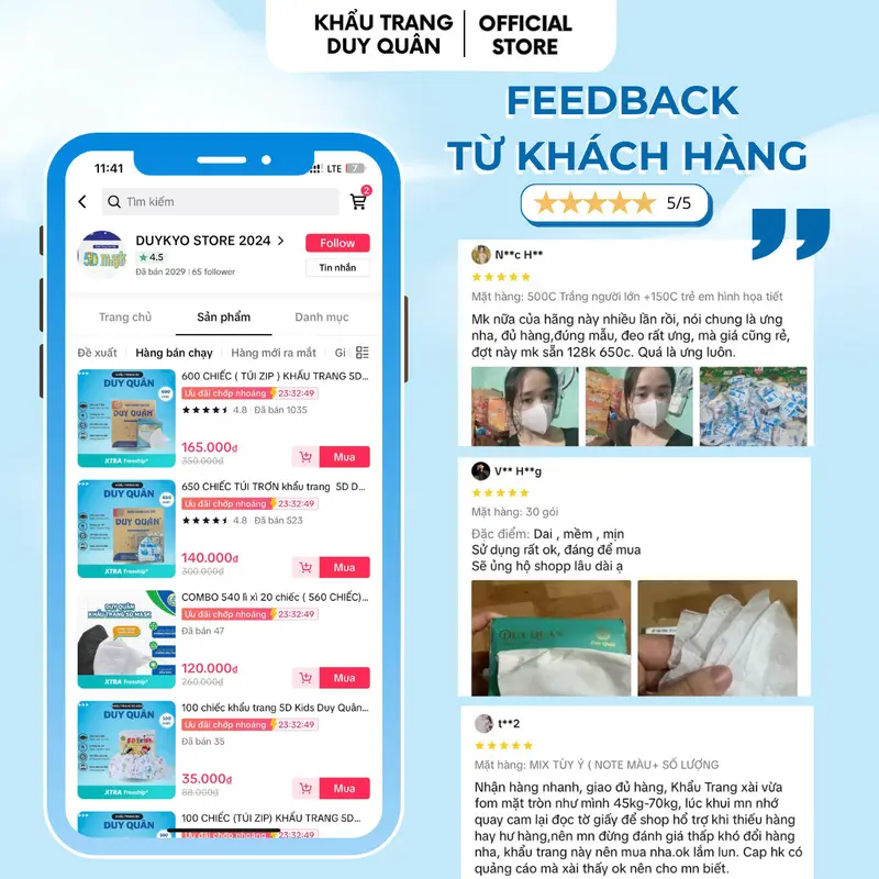 200 Chiếc Khẩu Trang 9A Duy Quân, 5 Lớp Kháng Khuẩn Dành Cho Người Lớn, Chống Tia UV, Bụi Mịn 3