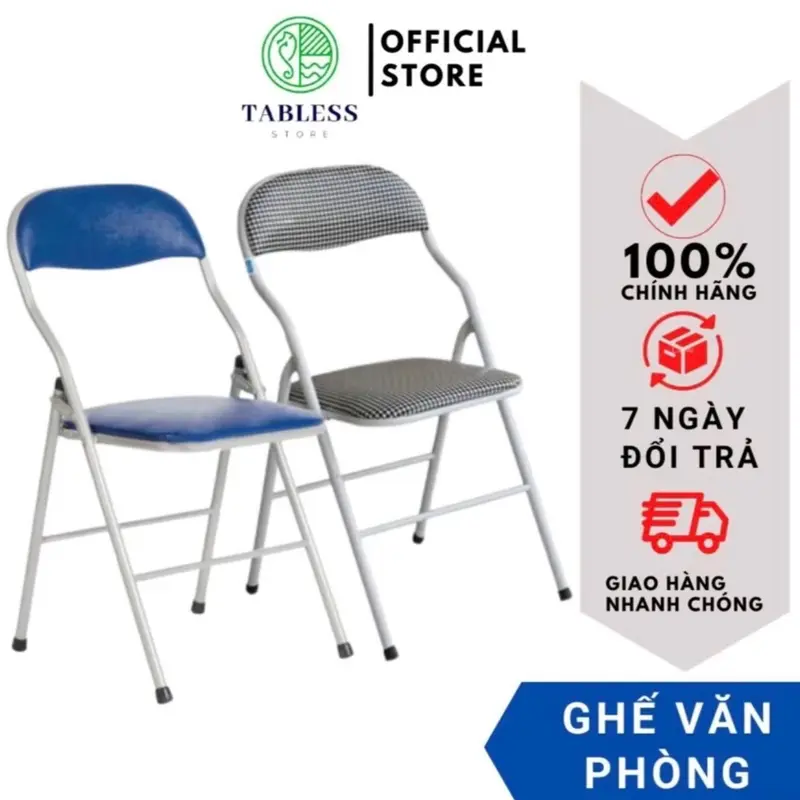 GHẾ GẤP GỌN - ghế đệm ngồi văn phòng đa năng để học làm việc cho học sinh , sinh viên 0