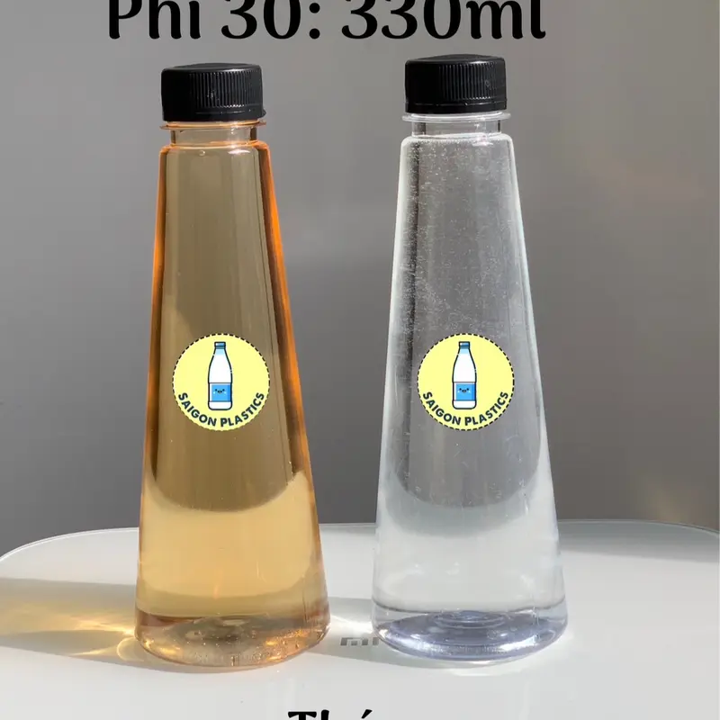 Combo 50 Chai Nhựa Pet 330ml Phi 30 (miệng nhỏ) Đựng Gia Vị ,Đựng Đồ Ăn ,Đựng Thực Phẩm trà 5