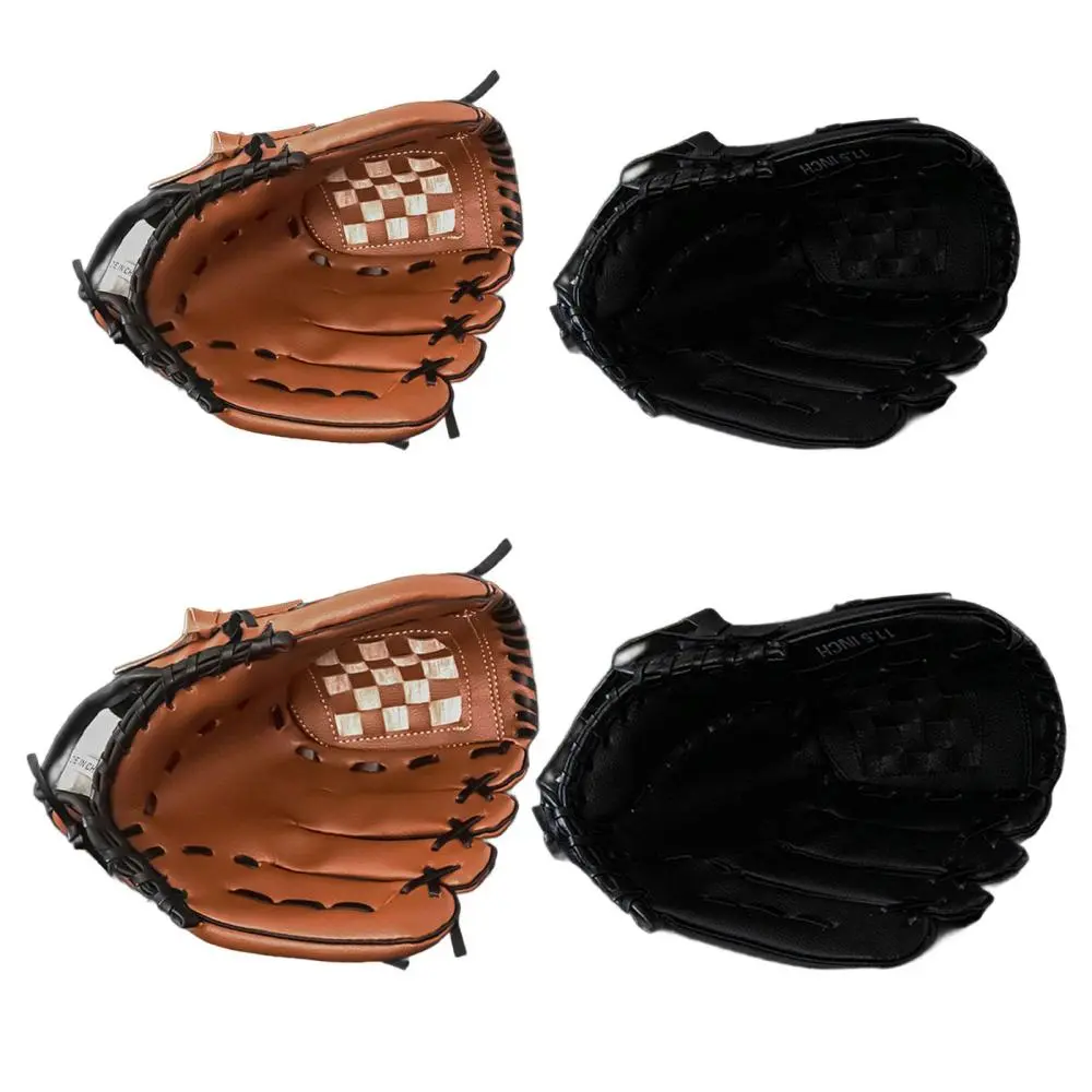 Softball Mitt Outdoor Sports Baseball Training Glove Outfielders Mitt Thicken Baseball Fielding Glove for Women Men Youth Adults