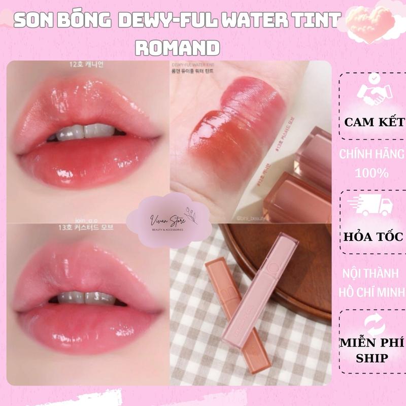 Son Tint Bóng Romand Dewy Màu 13 Custard Mauve hàng chính hãng - Vivan Store