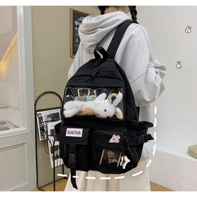 Product Introduction of Balo Ulzzang Hàn Quốc Thời Trang Đi Học Đi Chơi Phối Lưới Chống Thấm - BL HỒNG LÂM 8