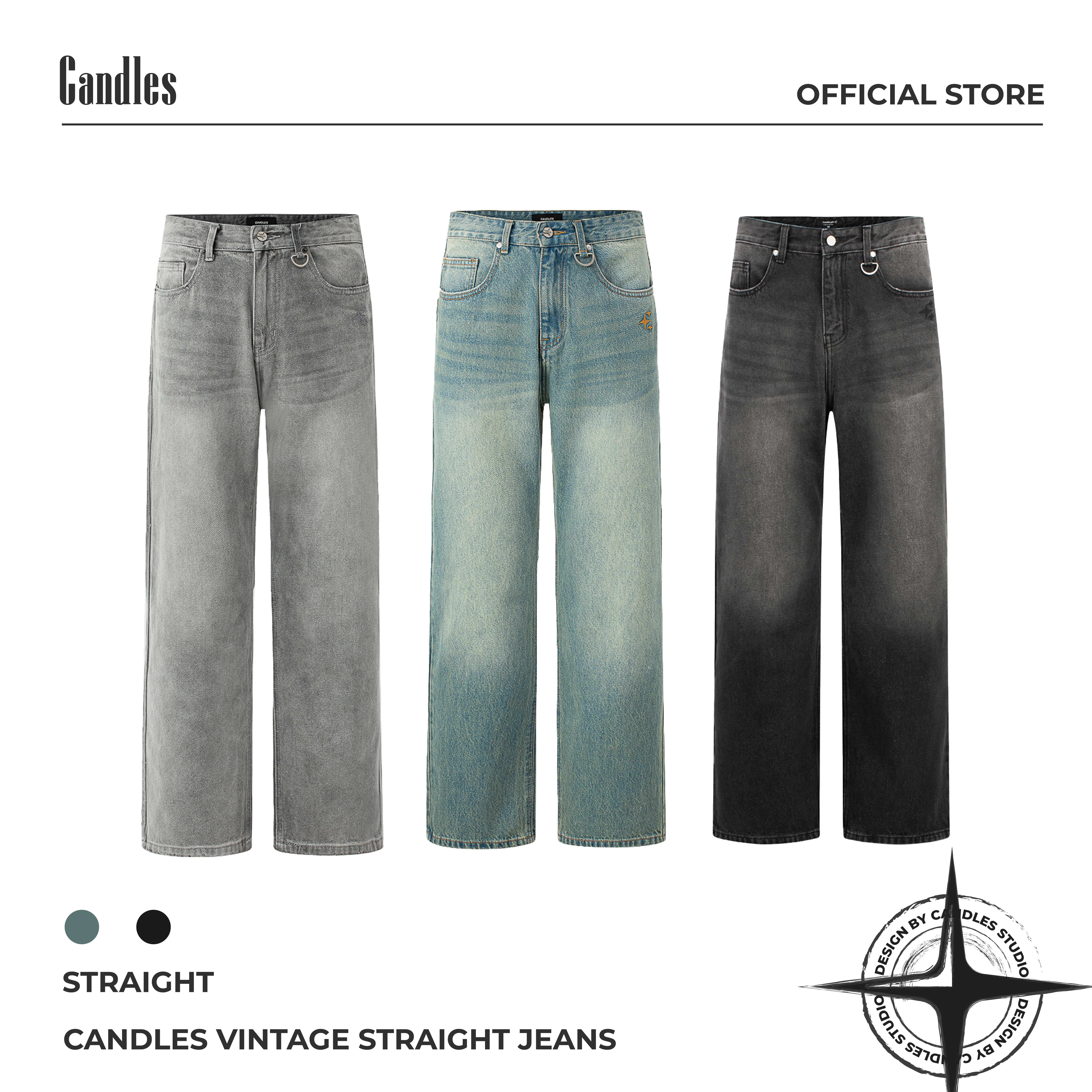 Quần jeans CANDLES VINTAGE STRAIGHT JEANS