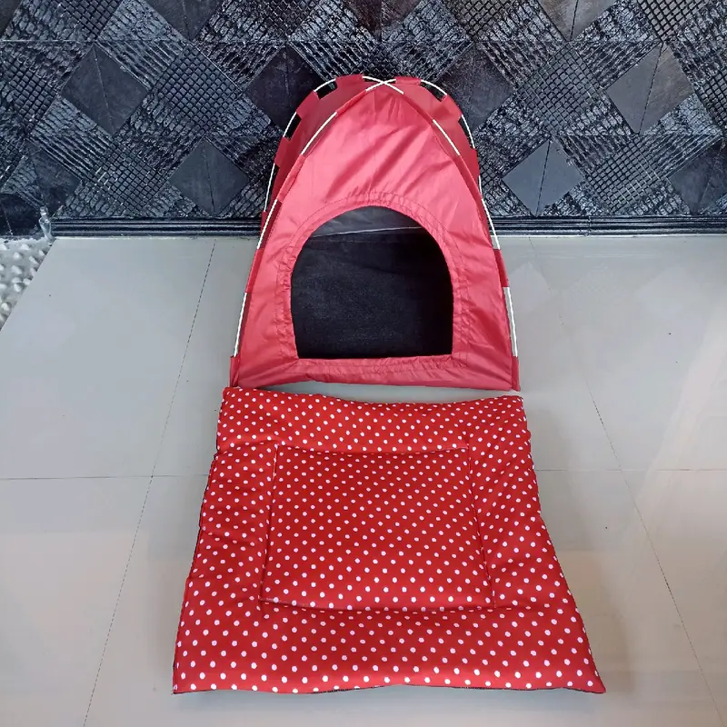 Anti Air - Tenda portabel untuk kucing & anjing, tinggal dilipat bisa dibawa kemana-mana,rumah kucing  dan anjing,kain lembut ,halus 1