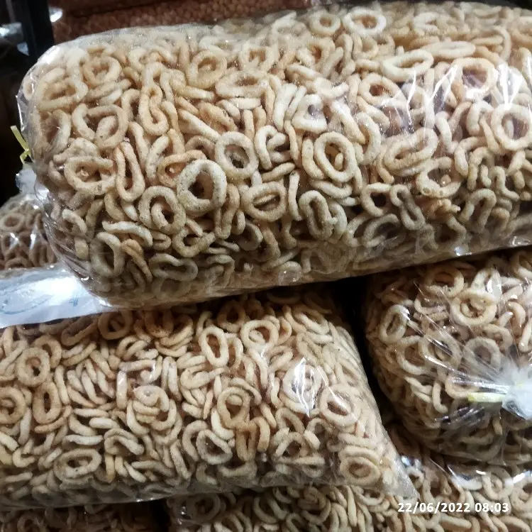 Camilan Slondok Kiloan rasa bawang Organik Alami Food Snack Cemilan Pedas Asin snack  murah 5